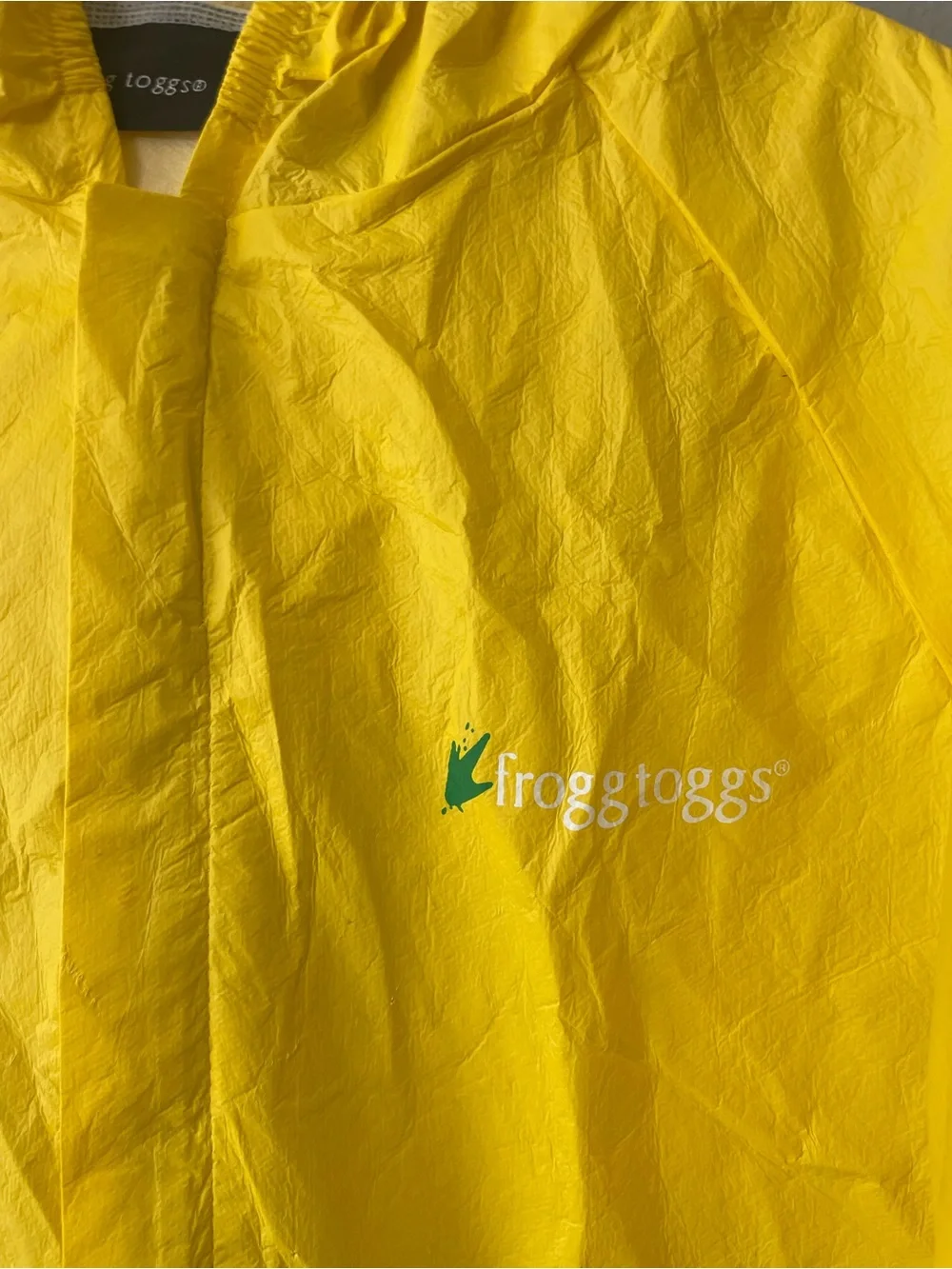 Frog Toggs Ultra-lite Waterproof Rain Suit Women Size MD Yellow Never Worn